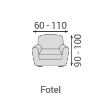 Fotel – wymiary pokrowca
