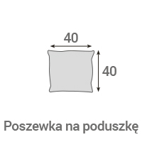 Poszewki na poduszki 2 szt. – wymiary
